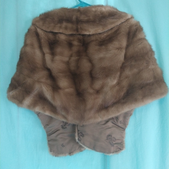 Lloyd's Denver Vintage fur wrap stole capelet Oleg Cassini costume Movie Prop - Picture 8 of 13